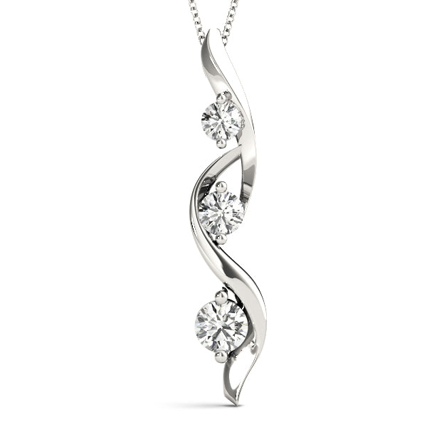 Swirling Diamond Pendant - Image 3