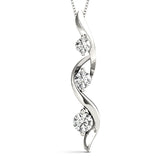 Swirling Diamond Pendant - Image 3