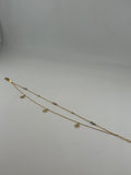 Hamsa Hand Two-Tone Gold Anklet