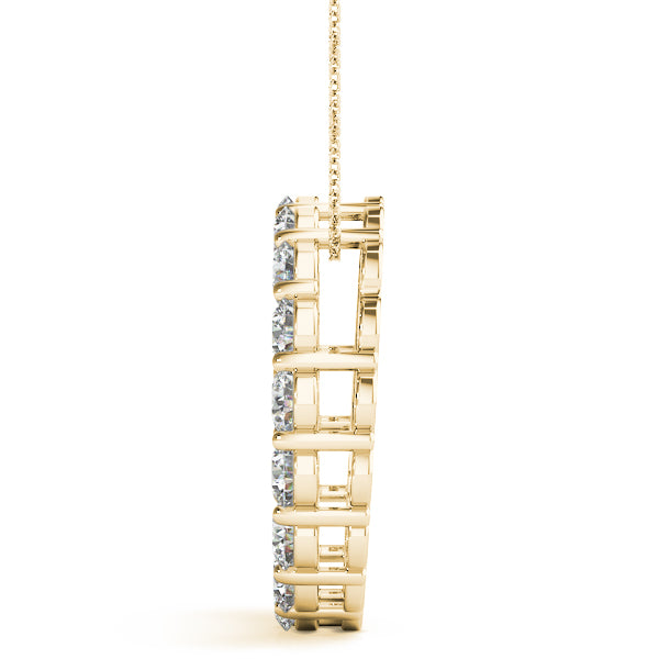 Radiant Circle Diamond Pendant - Image 7