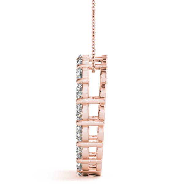 Radiant Circle Diamond Pendant - Image 8