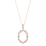 Diamond Halo Circle Pendant - Image 1