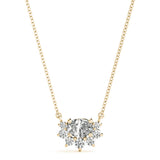 Radiant Halo Oval Diamond Pendant - Image 2