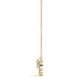 Radiant Halo Oval Diamond Pendant - Image 8