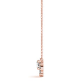 Radiant Halo Oval Diamond Pendant - Image 9