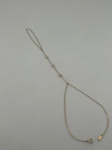 18K Yellow Gold Hand Chain with Premium Cubic Zirconia - Image 2