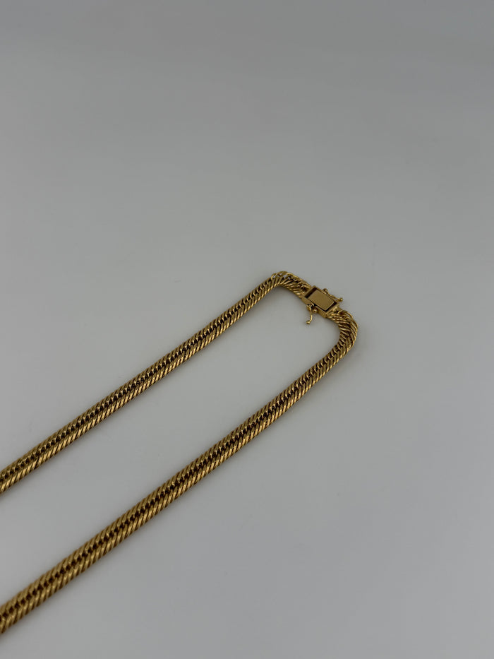 Tight Cuban Chain — 18K Solid Gold