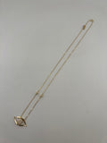 18K Solid Gold Celeste Eye Necklace