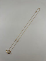 18K Solid Gold Celeste Eye Necklace - Image 1