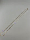 18K Solid Gold Herringbone Chain Necklace