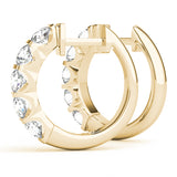 Sparkling Halo Hoop Earrings - Image 3