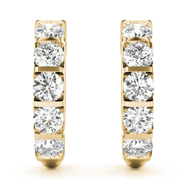 Sparkling Halo Hoop Earrings - Image 7