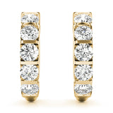 Sparkling Halo Hoop Earrings - Image 7