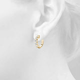 Sparkling Halo Hoop Earrings - Image 13