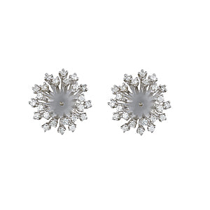Starburst Diamond Stud Earrings - Image 1