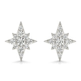Celestial Starburst Diamond Studs - Image 1