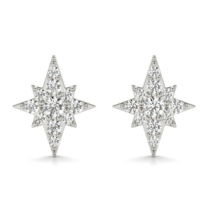 Celestial Starburst Diamond Studs