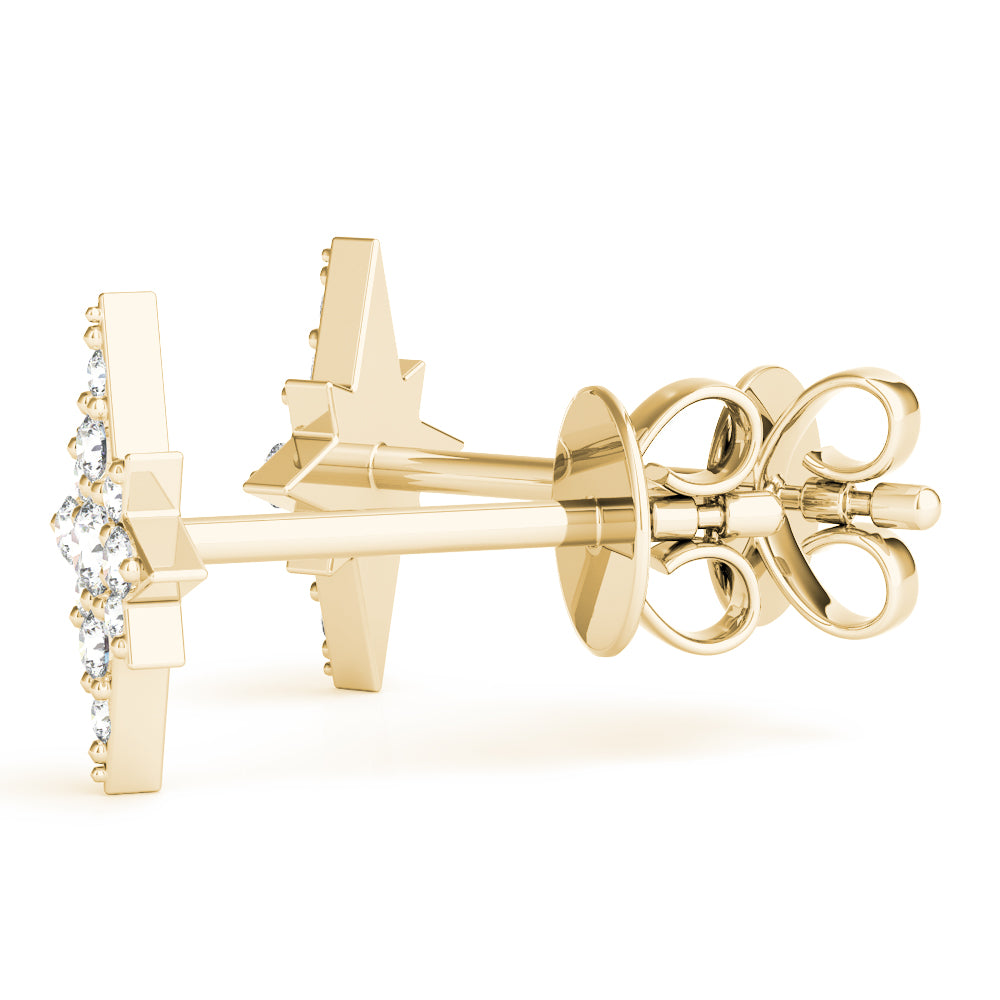 Celestial Starburst Diamond Studs - Image 4