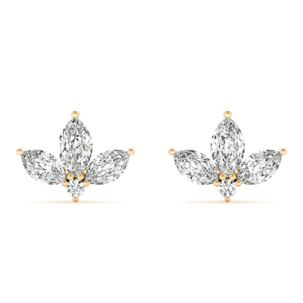 Radiant Bloom Stud Earrings - Image 1