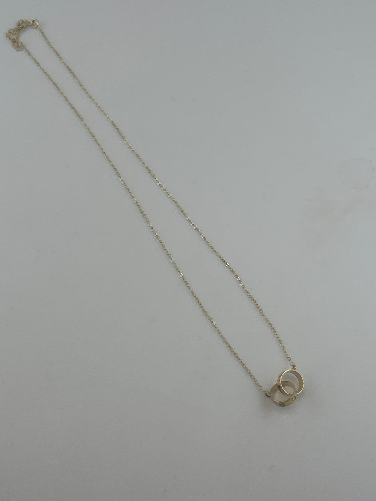 Interlocking Necklace Solid 18k Gold - Image 2