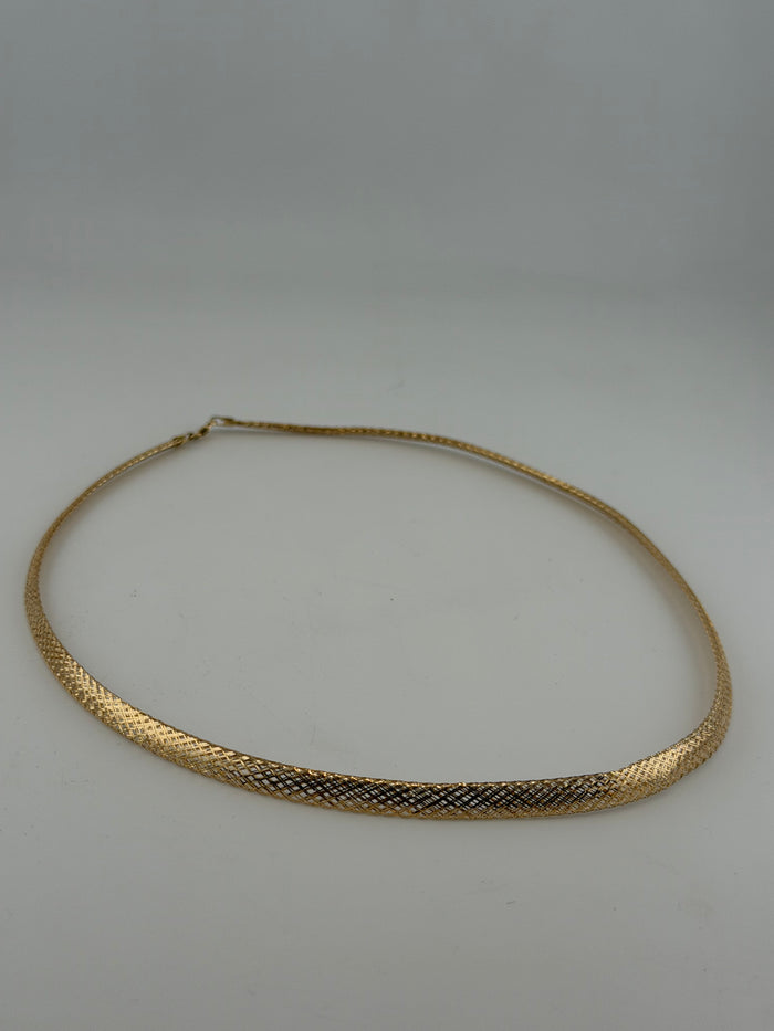 The Golden Étoile Mesh Choker – 18K Solid Gold