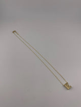 18K Yellow Gold Initial Letter Necklace - Image 6
