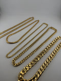18K Solid Gold Cuban Link Chain