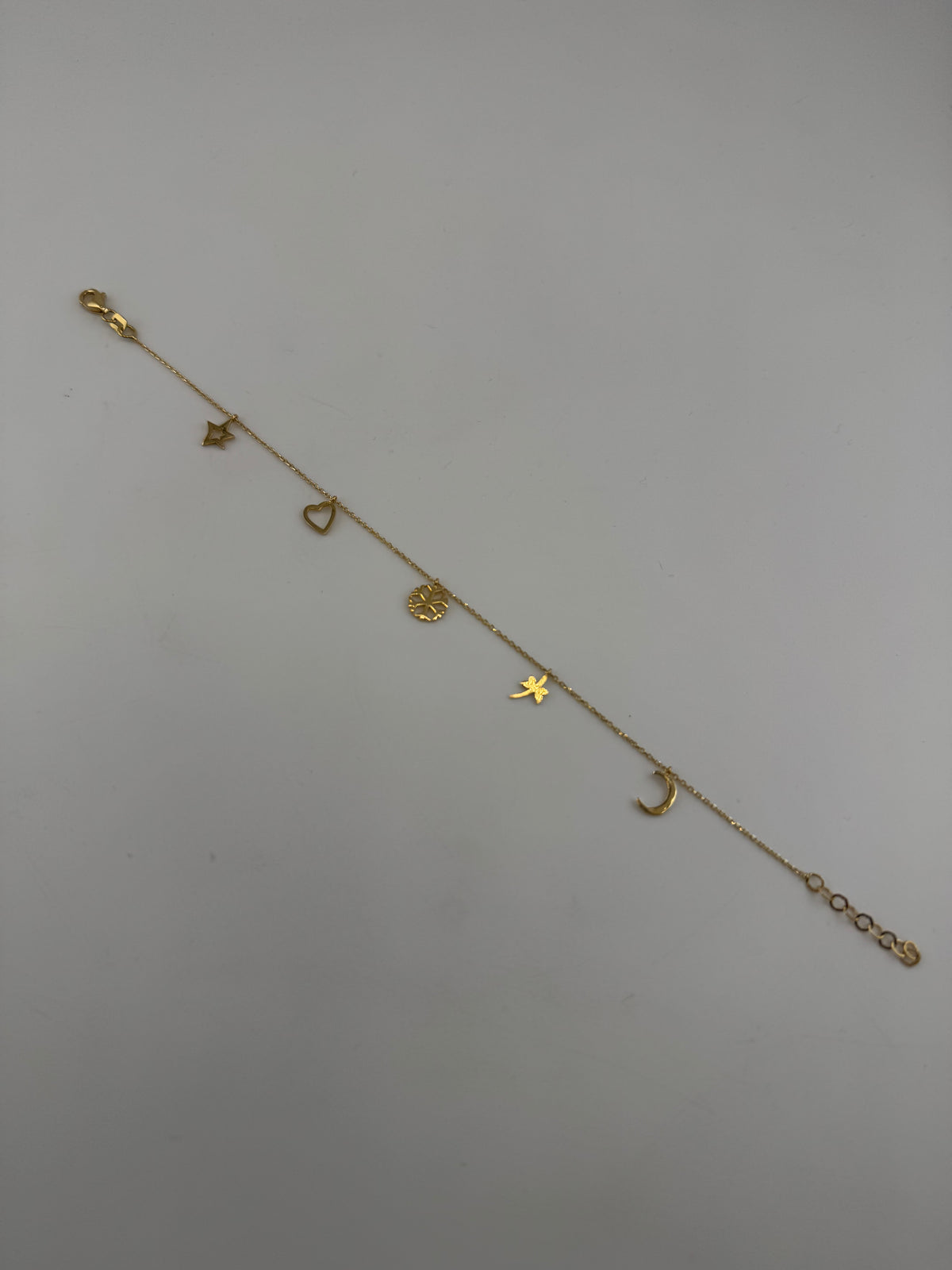Celestial Dreams 18K Solid Gold Charm Bracelet - Image 1
