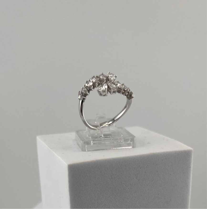 Multishaped 2 ctw total Lab Diamond Wrap Ring - Image 3