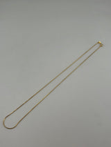 Heavyweight 18K Solid Gold Herringbone Necklace - Image 2