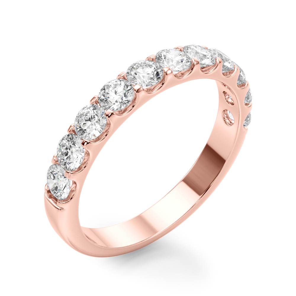 Half Eternity Wedding Band Natural Diamond 3/8 ct