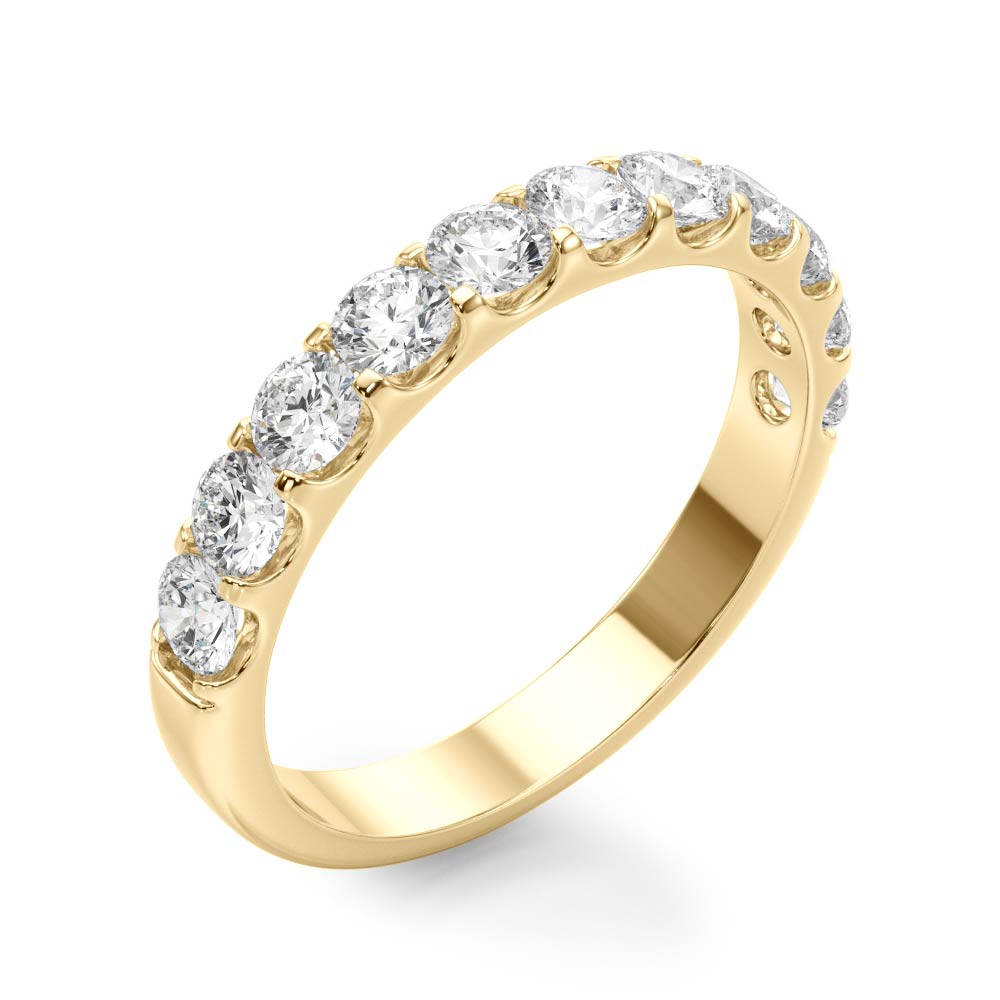 Half Eternity Wedding Band Lab Diamond 1 ct