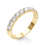 Half Eternity Wedding Band Natural Diamond 3/8 ct - Image 3