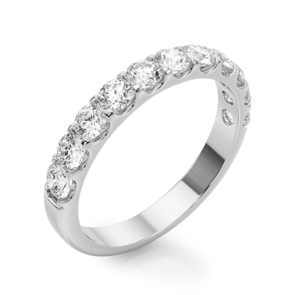 Half Eternity Wedding Band Lab Diamond 3/8 ct - Image 5