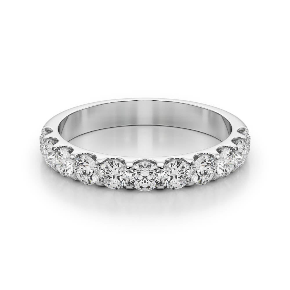 Half Eternity Wedding Band Natural Diamond 3/8 ct - Image 9