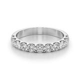 Half Eternity Wedding Band Natural Diamond 1/5 ct - Image 9