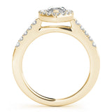 Marquise Diamond Halo Engagement Ring - Image 7