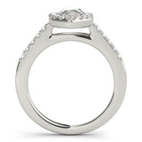 Marquise Diamond Halo Engagement Ring - Image 9