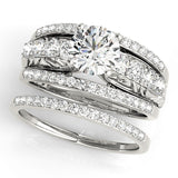 Triple Row Diamond Bridal Set - Image 4