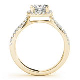 Split Shank Halo Diamond Ring 1 ct - Image 8