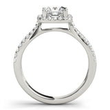 Split Shank Halo Diamond Ring 1 ct - Image 7