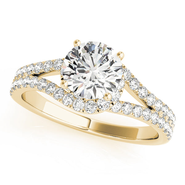Split Shank Halo Ring 2 ct