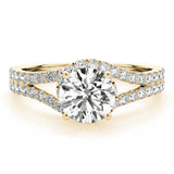 Split Shank Halo Ring 2 ct - Image 5