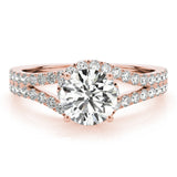 Split Shank Halo Ring 2 ct - Image 6