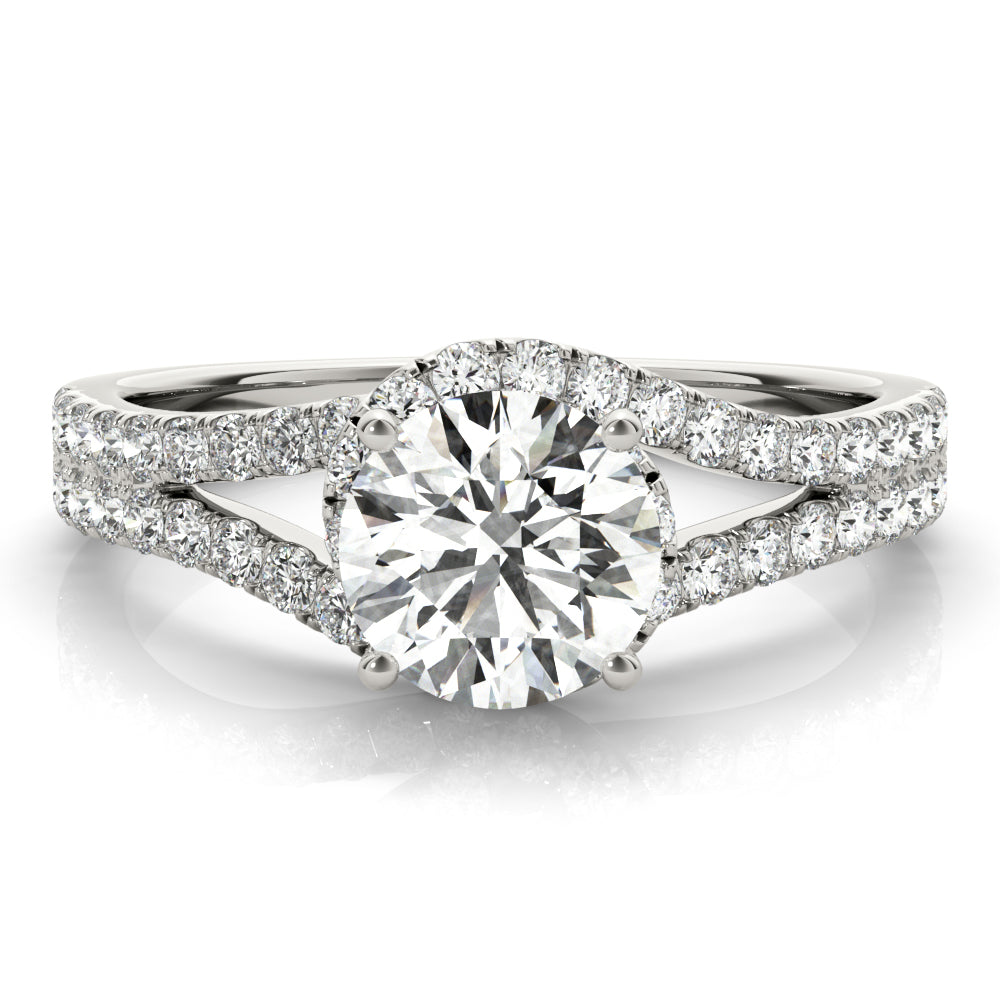 Split Shank Halo Ring 2 ct - Image 4