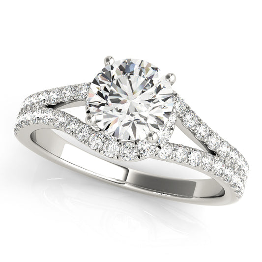 Split Shank Halo Ring 2 ct