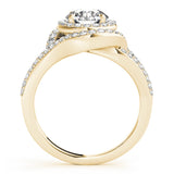Double Halo Split Shank Diamond Ring 1 ct - Image 8