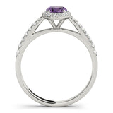 Oval Diamond Halo Engagement Ring - Image 16