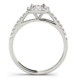 Halo Emerald Engagement Ring - Image 11