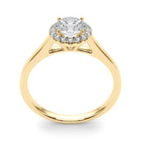 Round Cut Diamond Halo Engagement Ring 1 ct - Image 14